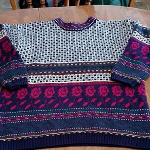 Colorful Knit Women's Sweater